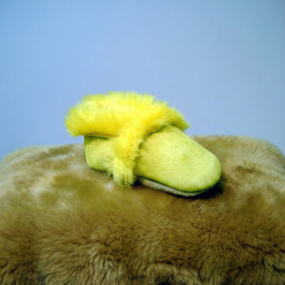 Lemon Drop Sheepskin Slippers